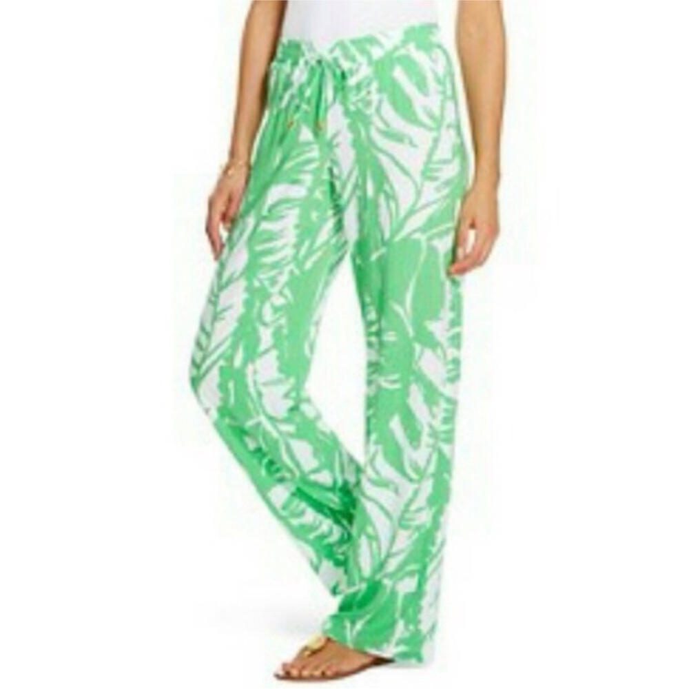 Lilly Pulitzer Target Palazzo Boom Boom Tropical Wide Leg Pants Women’s Sz Small